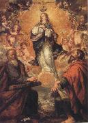 Virgin of the Immaculate Conception with Sts.Andrew and Fohn the Baptist Juan de Valdes Leal